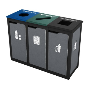 Recycling stations and garbage receptacles 7